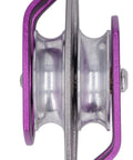 Close-up view of the Beefy Outdoor Climbing Rescue Pulley With Swing Plate, 32KN Capacity, showing aluminum magnesium alloy construction.