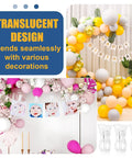 20 Pack Large Balloon Arch Clips 3.5 Inch Plastic Backdrop Spring Clamps For Balloon Arches, shown with party decorations
