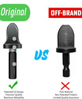 Comparison between original and off-brand swaging tools for Six Piece Drill Bit Swaging Tool Set For Expanding Copper And Aluminum Tubes.