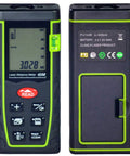 Hella Precise Laser Distance Measuring Kit With Slick Carry Case For Jobsite Tasks, digital laser meter showing measurement.