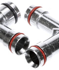 Aluminum Heater Hose Fittings With O Rings Beefy Upper And Lower Aluminum Elbow Connectors Durable Replacement Kit 2 Pack OE Fix Compatible