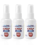 CPAP Disinfectant Spray TSA Travel Size 2 Oz 3 Pack Kills 99.9 Percent Germs On Masks Tubing Reservoirs And Humidifiers No Harsh Chemicals Or Fumes Ozone Free Leaves No Residue For On The Go Use. 3 bottles