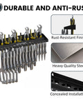 Vise Grip Holder Wall Mount Rack For Pliers And Vises, heavy duty steel organizer with rust-resistant finish