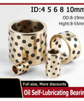 Top Shelf Brass Bushings Featuring Oil Infused Graphite Self Lubricating Design Copper Sleeves for Heavy Duty Machinery and Automotive Repair ID 4-10mm.