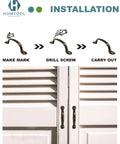 Oil Rubbed Black Utility Tray Pulls 10 Pack With Screws installation guide on wooden cabinet doors