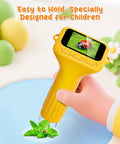 Kid Friendly Digital Microscope With 2 Inch HD Display And 1000X Zoom Handheld Pocket Scope For Science Discovery Totally Fun Educational Toy Gift For Ages 4 To 12 Boys And Girls Easy To Use Ultra Portable, yellow handheld view