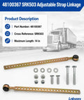 Height Control Valve Linkage Kit With 14 Inch Adjustable Rod Complete Hardware Kit Included Direct Replacement For HDX Style Systems Easy Install Plug And Play Ready Heavy Duty Suspension Upgrade For Trucks SUVs Vans.