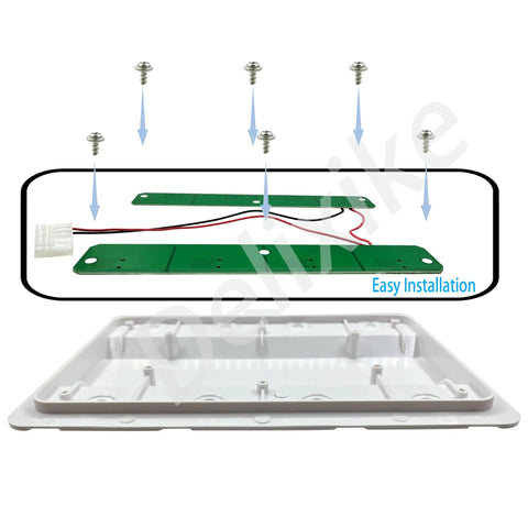 Fridge LED Light Board PCB Replacement For Refrigerator W11043011 W10866538 PS12070396 PCB Only Housing Not Included Snap In Install Plug And Play Lighting Upgrade For Your Refrigerator