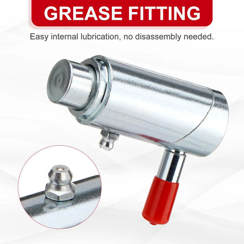 Heavy Duty 3/4 Inch Spring Loaded Twist Lock Plunger Pin With Slick Red Handle Straight Shooter Cam Latch For Towing Trucks grease fitting for lubrication
