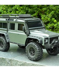 RC Car Parts Upgrade Kit For TRX4 1To10 Crawler With 324mm Wheelbase D110 Clear Body Shell, showing realistic plastic finish.