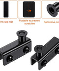 Adjustable Glass Door Pivot Hinge Clamp Kit For 3-6mm Cabinet Glass Doors No Drilling Easy Install Replacement Hinges