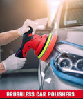 Cordless Car Buffer Polisher Kit With Six Speed Rotary Polisher Pro Grade No Cord Detailing Tool 120W Motor Reaches Up To 5000 RPM