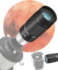 Stepless Zoom 1.25 Inch Telescope Eyepiece 8 to 24mm No Fuss All In One With 7 Element optics against Martian background