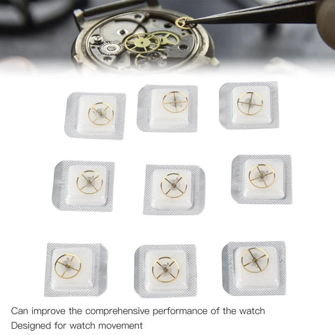 Balance Wheel Replacement Part For 7120 Movement, durable watch repair accessory, blister-packed components, easy install