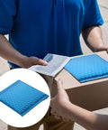 Blue Aluminum Film Bubble Mailers 50 Count, Built Tough Padded Envelopes With Self Sealing used for packaging a box