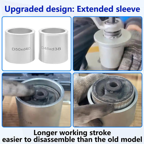 50 Piece Universal Pull And Press Sleeve Kit For Bearings Seals And Bushings Removal And Installation In Cars And Light Trucks