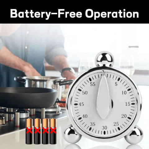 60 Minute Mechanical Kitchen Timer With Loud Alarm No Batteries Needed Visual Countdown Timer For Easy Kitchen Management