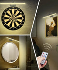 Cordless 16 Inch Picture Light With Timer And Dimmable LED Rechargeable 5000mAh Battery lighting art, dartboard, mirror on wall