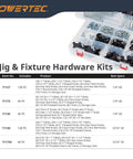 Go-To T Track Knob Kit With Threaded Knobs And 5/16-18 T Track Bolts, 16 Piece Set visible in hardware kit packaging.