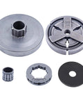 5 Piece Clutch Drum Kit With Needle Bearing, Sprocket Adapter And Washer For Chainsaw 4500 5200 5800 45cc 52cc 58cc