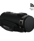 Dope 4K Video Camera WiFi Ultra HD Camcorder With 18x Digital Zoom compact design view with mic jack and touchscreen interface