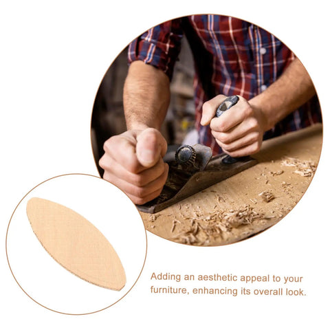 Heavy Duty Maple Wood Joiner Biscuits 100 Piece Pack Smooth Domino Router in use for quick glue joints on furniture.