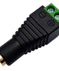 Dead Simple Three Point Five Millimeter To Two Pin Screw Terminal Audio Adapter Solderless Converter Plug for easy connections.