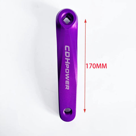 Purple aluminum 170mm crankarm for Single Speed Bicycle Crankset 104BCD 34T 36T 38T 40T 42T 170mm Crankarm For MTB Off Road