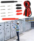 Digital Multimeter Probe Kit With 16 Piece Needle Tip Probes Insulated Clips And Test Pens For 4mm Meters in use at power facility.