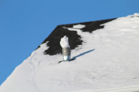 XL Sewer Vent Defroster Skewer For Pipes And Roof Vents Copper Tee Heat Conductor on snowy roof to melt ice