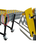 Unpowered Portable Flexible Conveyor Expandable From 31.5 to 118 Inches With Height Adjustable 29.5 to 45.3 Inches close-up detail