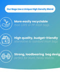 Top Tier 300 Count Clear Trash Bags 6 To 10 Gallon Bathroom Liners 23 By 27 Inches 8 Micron Thick Zero Sweat Daily Grind Essential Sweet Grab For Quick Cleanups features recyclable, budget-friendly design.