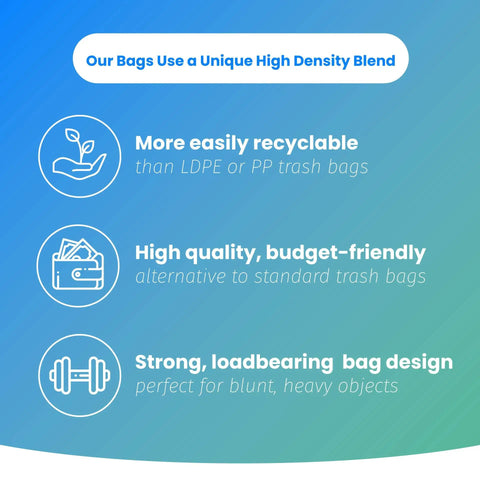 Top Tier 300 Count Clear Trash Bags 6 To 10 Gallon Bathroom Liners 23 By 27 Inches 8 Micron Thick Zero Sweat Daily Grind Essential Sweet Grab For Quick Cleanups features recyclable, budget-friendly design.