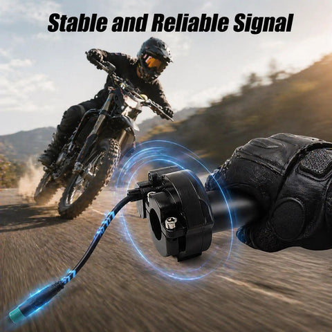 Throttle Grip For Talaria Sting MX3 MX4 MX5 Electric Dirt Bike 5Pin Twist Throttle Handle Black With Crisp Control in use