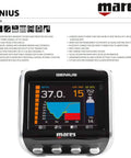 Genius Scuba Dive Computer With Ergonomic Wrist Mount Built For Everyday And Technical Dives displaying real-time data screen.