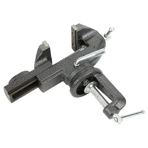 Compact Bench Vise Clamp With 360 Degree Rotation For Jewelry Making And Woodworking, Tool Free Table Edge Mount Fits Up To 2.4 Inch Thick Surfaces, Dope Heavy Duty Cast Iron Hobby Bench Vice For Crafts And Metalworking, cast iron clamp-on vise