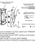Assembly instructions for the High Voltage Solar DC Disconnect Switch 2-In-2-Out 1000V IP66 Isolator, Beefy 32A.