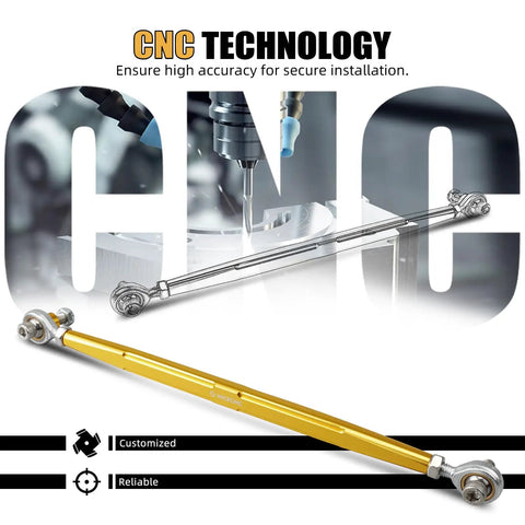 Gold Gear Shift Linkage Lever Shifter Rod For Harley Davidson Breakout FXBRS 114 2018-2020 And CVO Tri Glide FLHTCUTGSE 2020 Upgrade Aluminum Alloy CNC Machined Weather-Resistant Easy Install Durable Bike Shifter Upgrade, gold CNC-machined linkage rod
