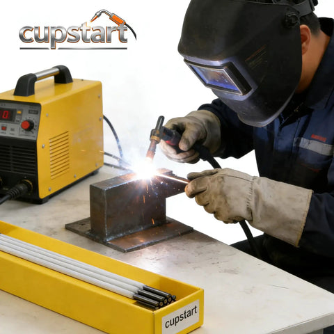 Aluminum Welding Rods E4043 Alloy For One Eighth Inch By Fourteen Inch Stick Electrodes, Smooth Melt, Stable Puddle in use