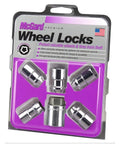 Chrome Cone Seat Wheel Locks Set Of 5 With 1 Key M12 X 1.5 Thread Size Three Quarter Inch Hex For Cars And SUVs Cone Style Wheel Locks