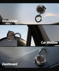 Durable C19 Vehicle Mounting Bracket in bold red for secure device mounting on windshield, car window, and dashboard.