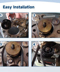 Washer Idler Pulley Kit With Lever And 27 Inch Belt Tensioner For Alliance Laundry Systems Speed Queen Huebsch Primus Unimac Ipso Cissell Econo Washers Replace 959P3 38174 38225p UNMC959P3 202032 installed on washer pulley assembly