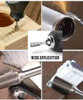 Amazon Carbide rotary burr set, 10-pc double-cut, tungsten carbide, 1/8in shank for carving, engraving, polishing