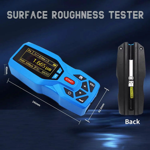 22 Parameter Handheld Digital Surface Roughness Tester Meter KR220 Portable Profilometer With Real Time Clock On Shop Floor Ra Rz Range And Clear Display For Accurate Surface Measurement