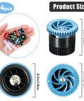 24 Piece Variable Arc Nozzles Replacement Pop Up Sprinkler Heads Compatible With Standard Lawn Irrigation Systems showing various sizes and types in hand.