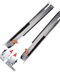 Dead Silent Glide Undermount Soft Close Drawer Slides 6 Pair 21 Inch Full Extension Ball Bearing for kitchen cabinets