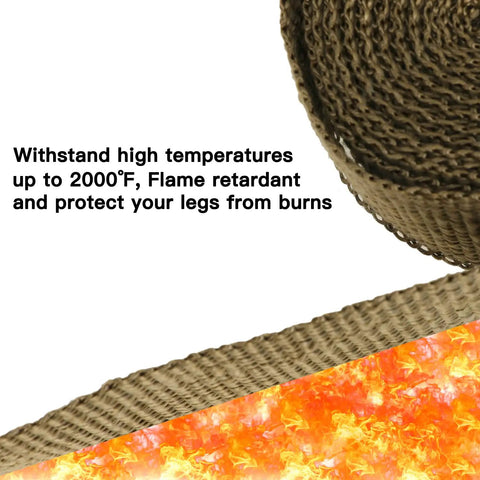 Heavy Duty Exhaust Header Pipe Replacement For Predator 420cc And GX Series Engines heat shield with flame retardant wrap