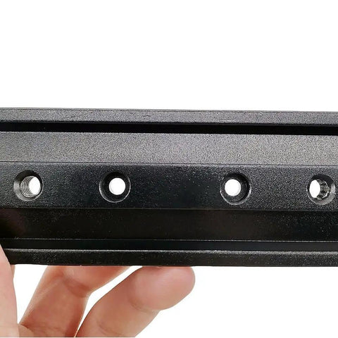 Close-up of 120mm 4.7in Rail Bar Kit for Vixen Style Plate to Couple Telescope Tubes to Mount, Heavy-Duty Aluminum Rail for CGx and EQx Series Mounts
