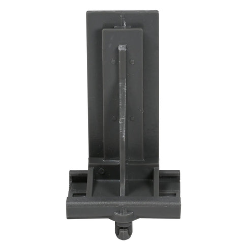 2 Pack Heavy Duty Rear Mounting Brackets For Undermount Drawer Glides Plastic Grey Backplates Adjustable Fit For Drawer Slides Supports 12 Inch 15 Inch 18 Inch And 21 Inch Lengths Socket Style Mounting System, grey plastic rear bracket