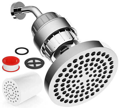 High Pressure Rainfall Shower Head Set That Delivers A Real Deal Clean By Filtering Chlorine, Heavy Metals And Impurities While Softening Water